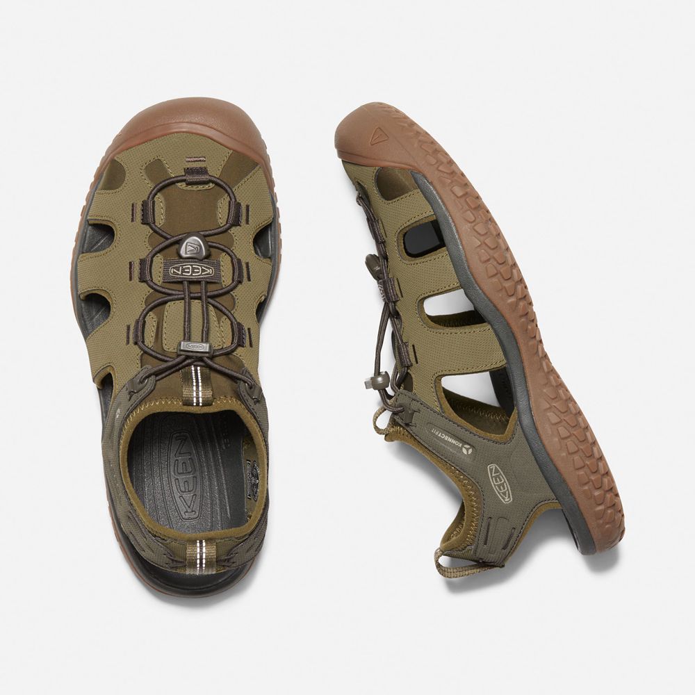 Sandales de Randonnée Keen Homme Vert Olive Foncé | Solr | AGWPU-1385